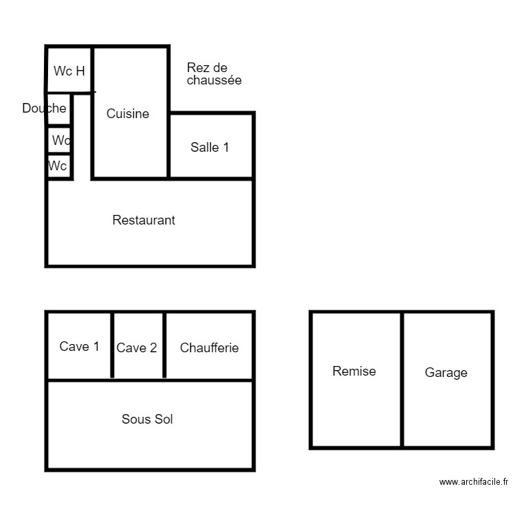 Croquis restaurant Heming. Plan de 0 pièce et 0 m2