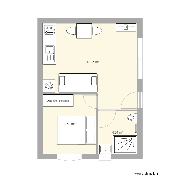 appartement garage2. Plan de 0 pièce et 0 m2