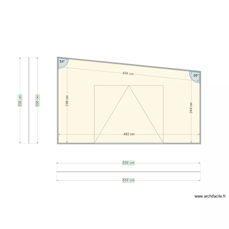 plan de coupe façade arrière. Plan de plan de coupe façade arrière. Plan de