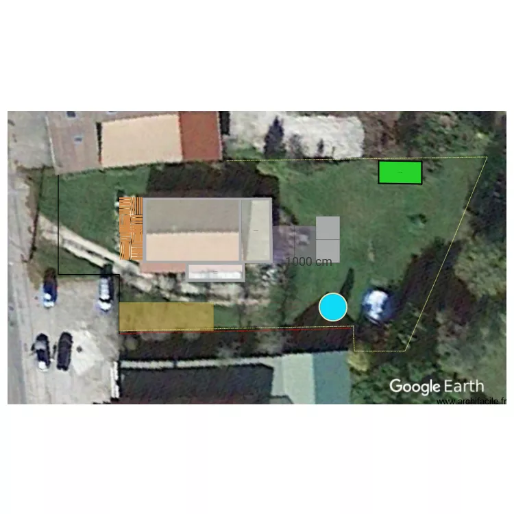 Plan de masse orchamp. Plan de 