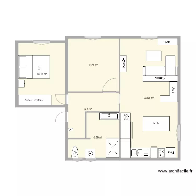 Appartement. Plan de 