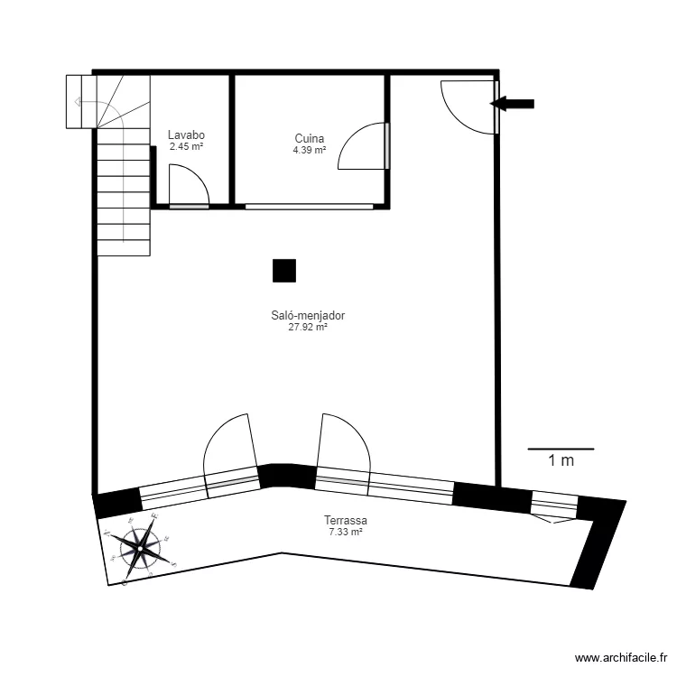 ED TIFFANIS AV EL TRAVES 1 ESC 1 PLANTA 4 AP 614. Plan de ED TIFFANIS AV EL TRAVES 1 ESC 1 PLANTA 4 AP 614. Plan de