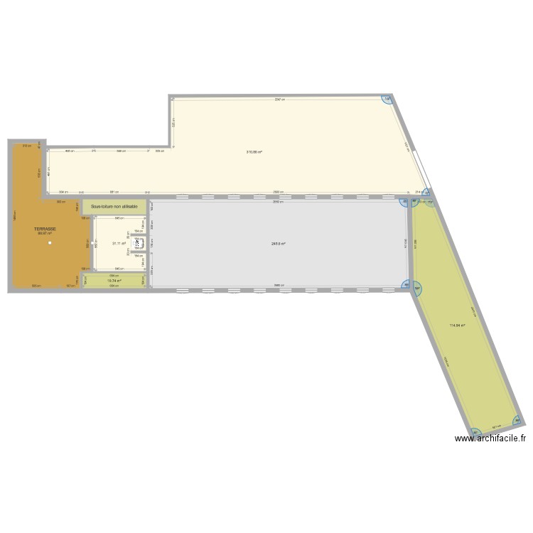 Niveau 3 sous toiture. Plan de 0 pièce et 0 m2