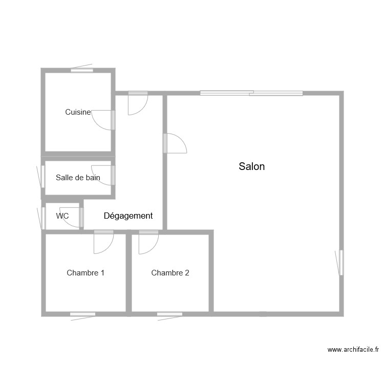 1 er Etage. Plan de 0 pièce et 0 m2