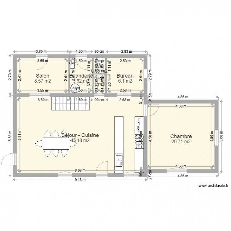 NevezEtage0. Plan de 0 pièce et 0 m2