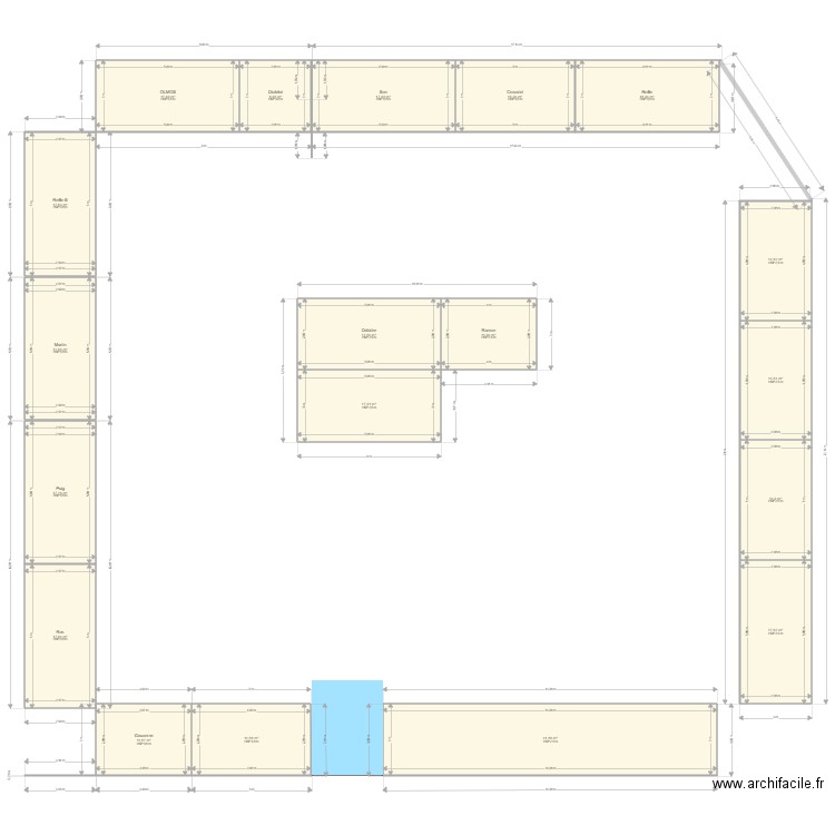 Place Félis GARRIGOU. Plan de 0 pièce et 0 m2