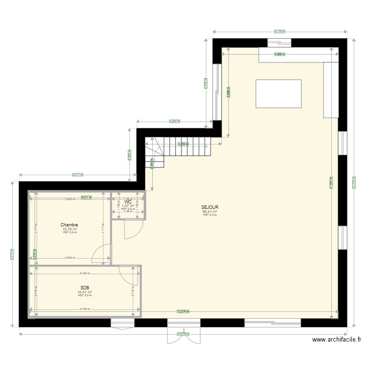 RDC 1. Plan de 0 pièce et 0 m2