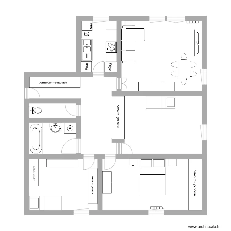 maison. Plan de 