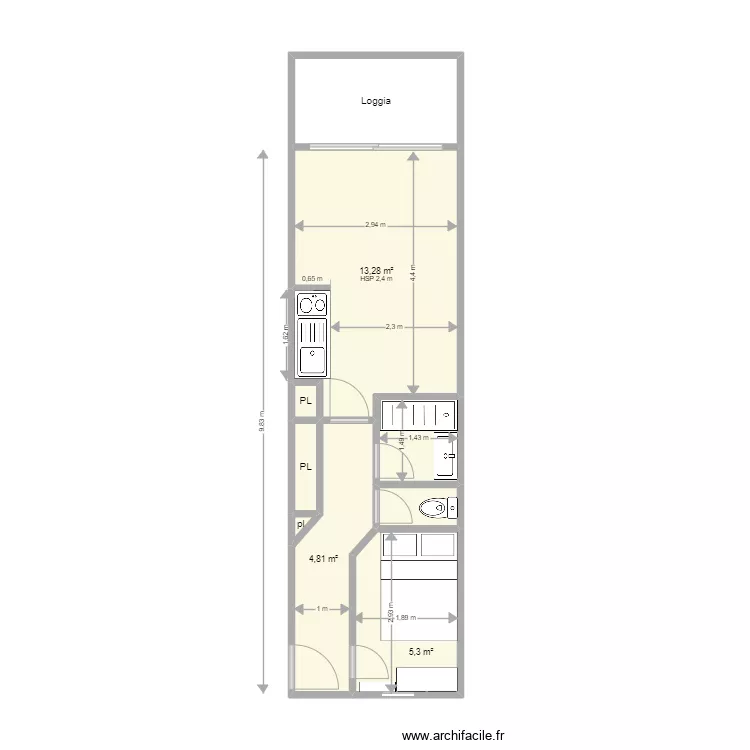 2 Pi&egrave;ces Cap ESTEREL K1 301. Plan de 