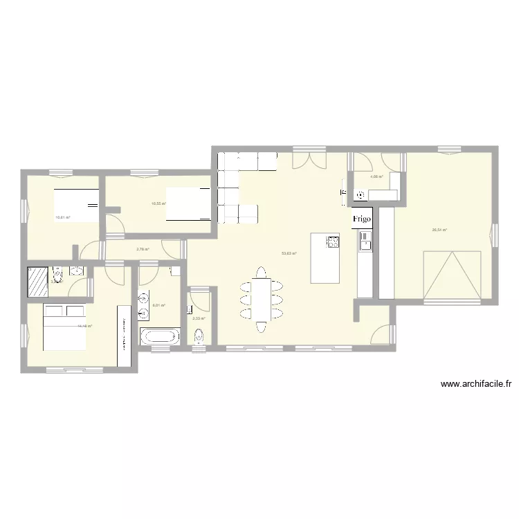 maison futur. Plan de 