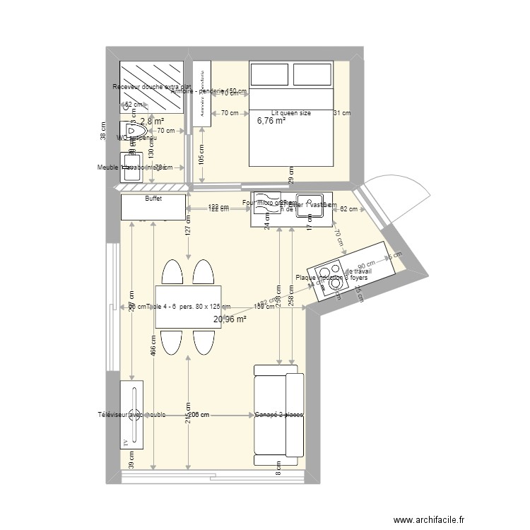 Studio Garage V2. Plan de 0 pièce et 0 m2