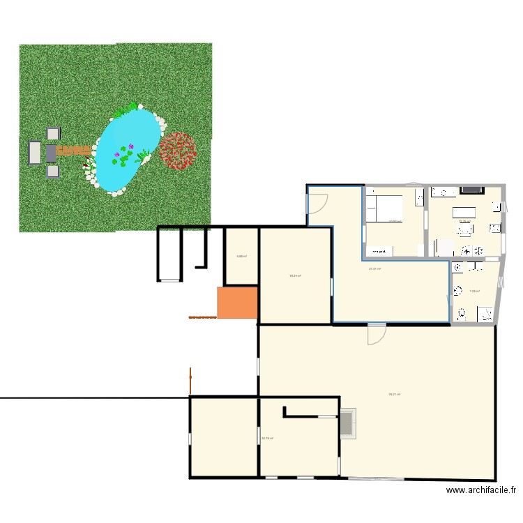 petite maison D. Plan de 0 pièce et 0 m2