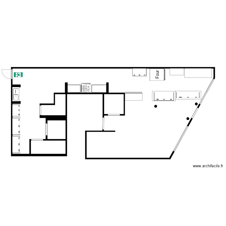 CHICKEN LILAS. Plan de 5 pièces et 99 m2