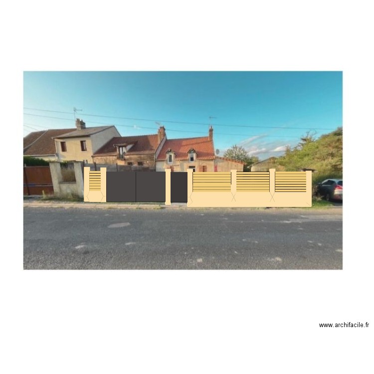 cloture. Plan de 0 pièce et 0 m2