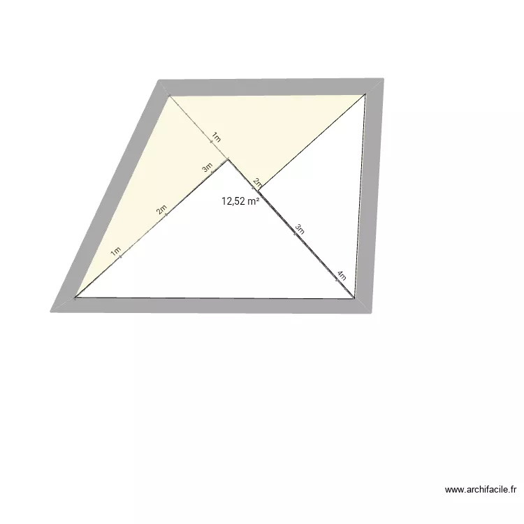 Villasalto. Plan de 1 et 13 m² Villasalto. Plan de 1 et 13 m²