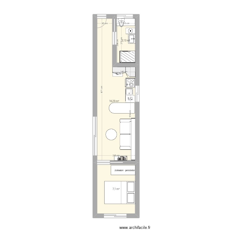 First 40 foot high cube. Plan de 0 pièce et 0 m2