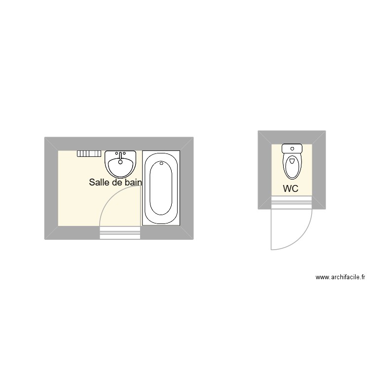 MOHAMMADINE Myriam. Plan de 2 pièces et 4 m2