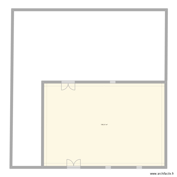 Plan F2Dimmo - maison. Plan de 1 pièce et 107 m2