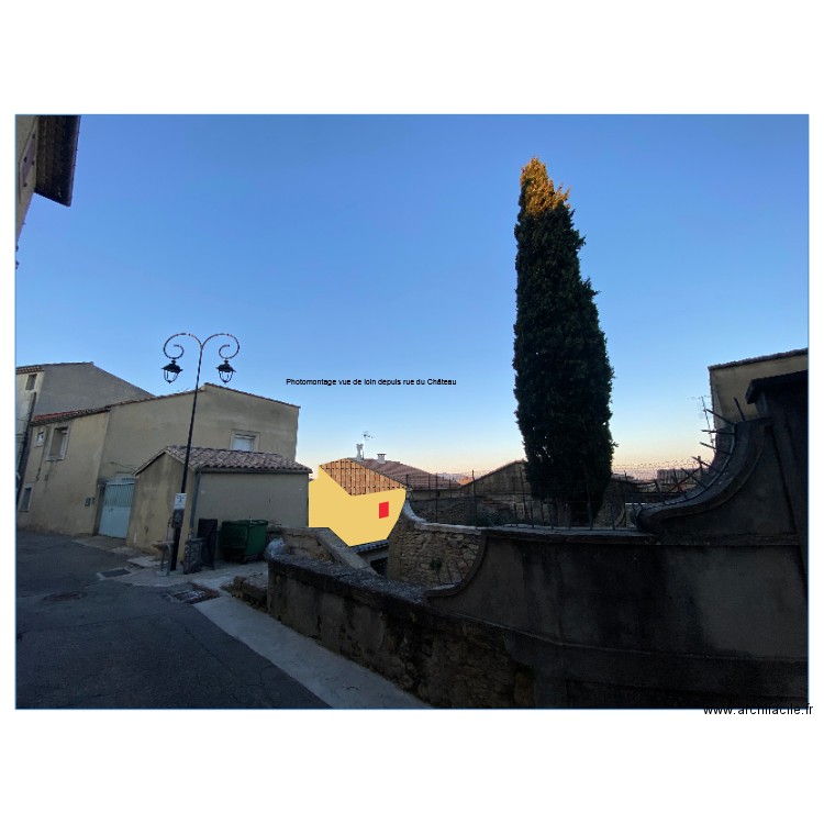 photomontage Auriane vue de loin. Plan de 0 pièce et 0 m2