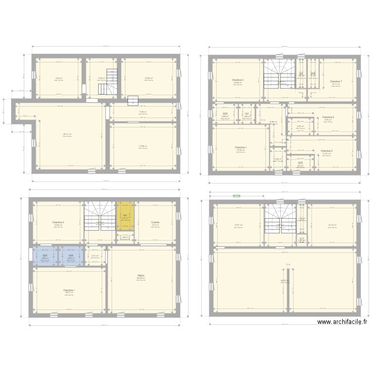 20200225 SRA Leclerc Projeté v1. Plan de 0 pièce et 0 m2