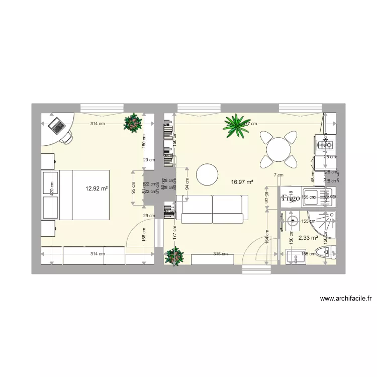5 CITE RIVERIN. Plan de 