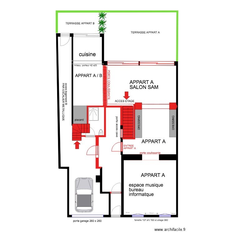 HOERNER HOMBOURG RDC REVU. Plan de 0 pièce et 0 m2