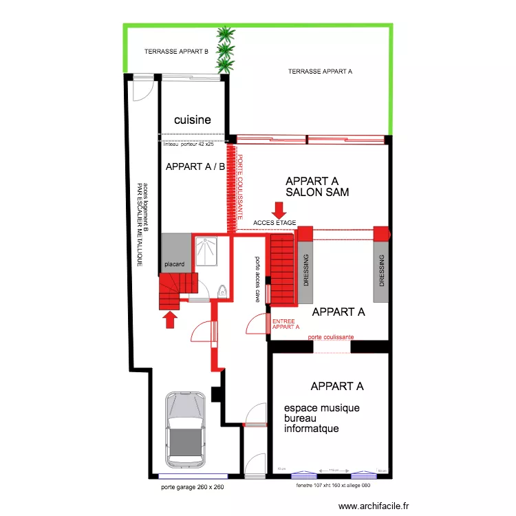 HOERNER HOMBOURG RDC REVU. Plan de 