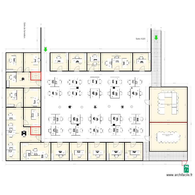 Open space V19. Plan de 0 pièce et 0 m2