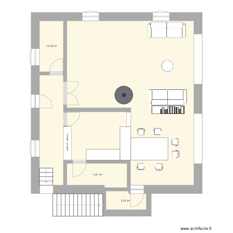 RDC Etxea Primerose. Plan de 0 pièce et 0 m2