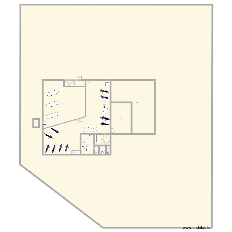 LOCAL. Plan de 12 pièces et 2362 m2