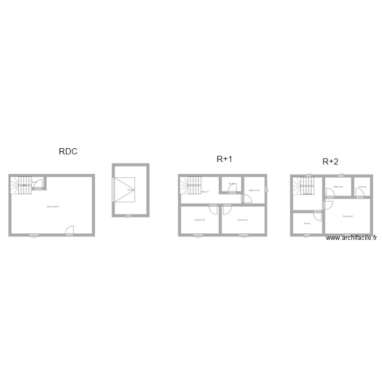 350601144. Plan de 13 pièces et 141 m2