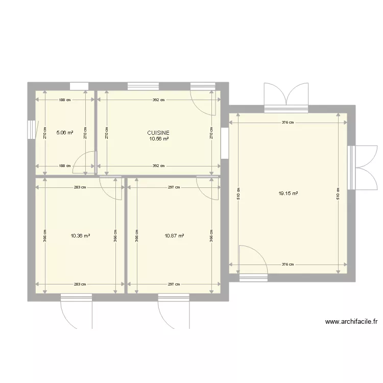 rez de chauss&eacute;e. Plan de 