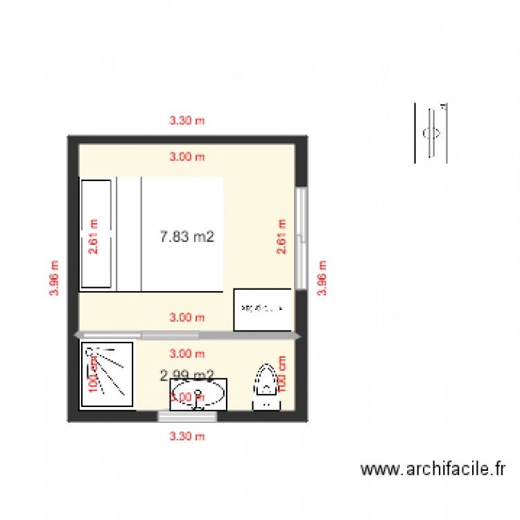 CHALET 1 CH VERSION 3. Plan de 0 pièce et 0 m2