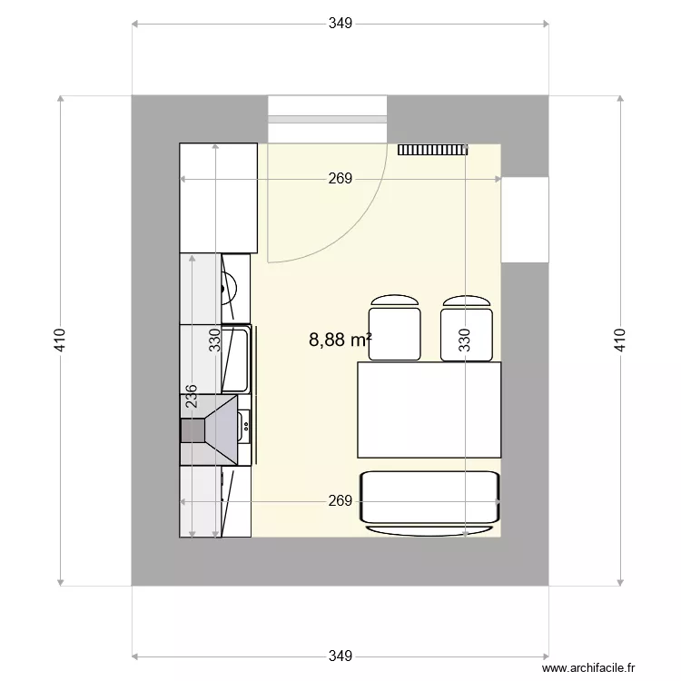 cuisine la petite fugue 2. Plan de 