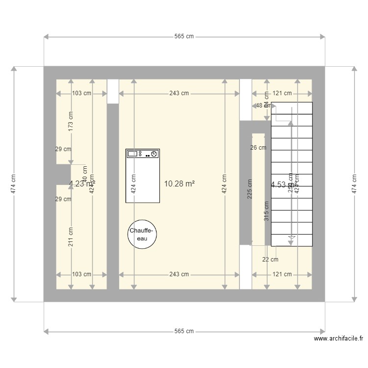 Caves. Plan de 0 pièce et 0 m2