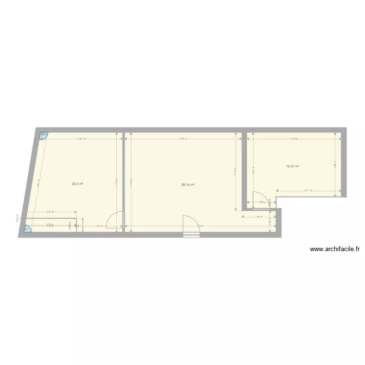 &eacute;tage gornac. Plan de 