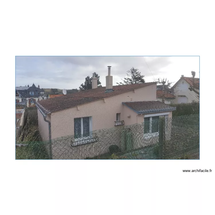 maison actuelle. Plan de 