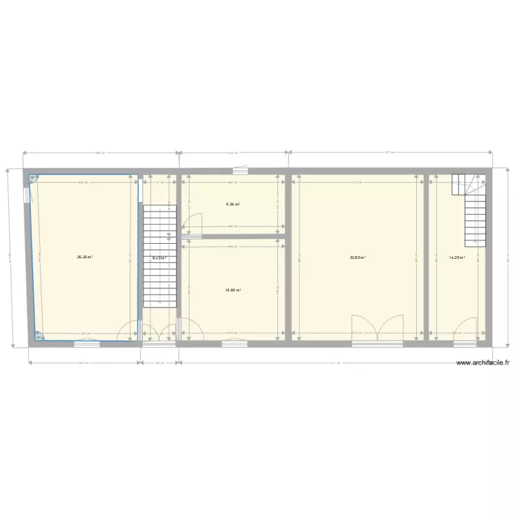 Val&egrave;ne MAISON 1 ER &eacute;tage. Plan de 