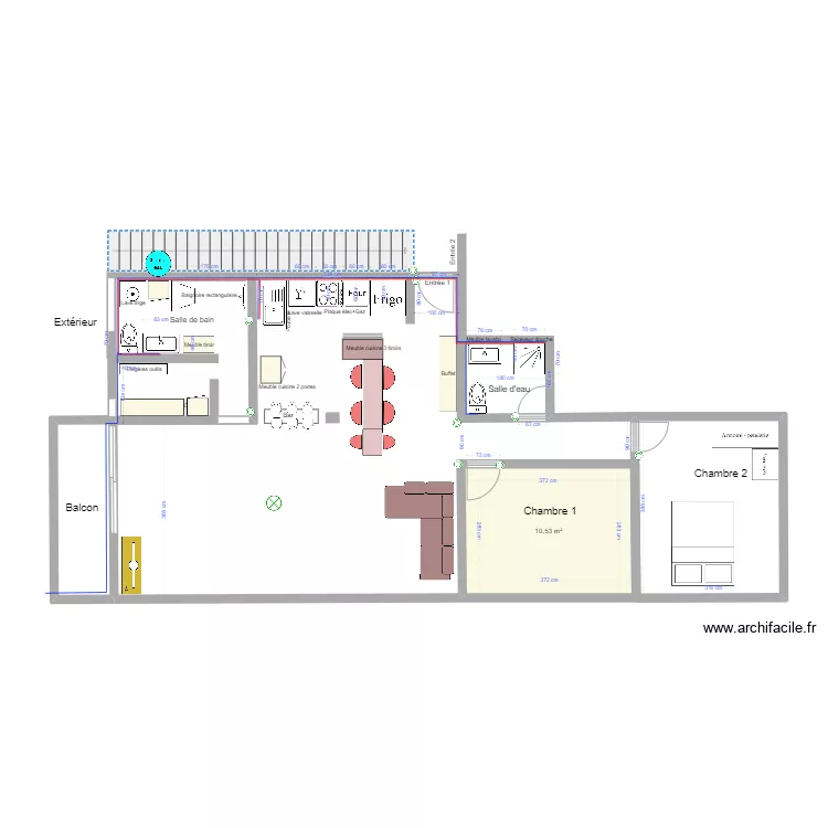 Plan appartement 3. Plan de 