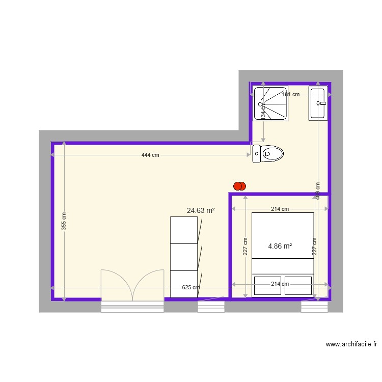 Studio idée 1. Plan de 0 pièce et 0 m2