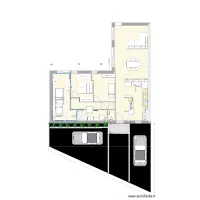 Ebauche Partie Existante Am&eacute;nagment devant future maison 