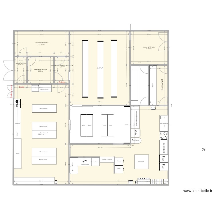PLO Cuisine V4 vestiaire Didier. Plan de 0 pièce et 0 m2