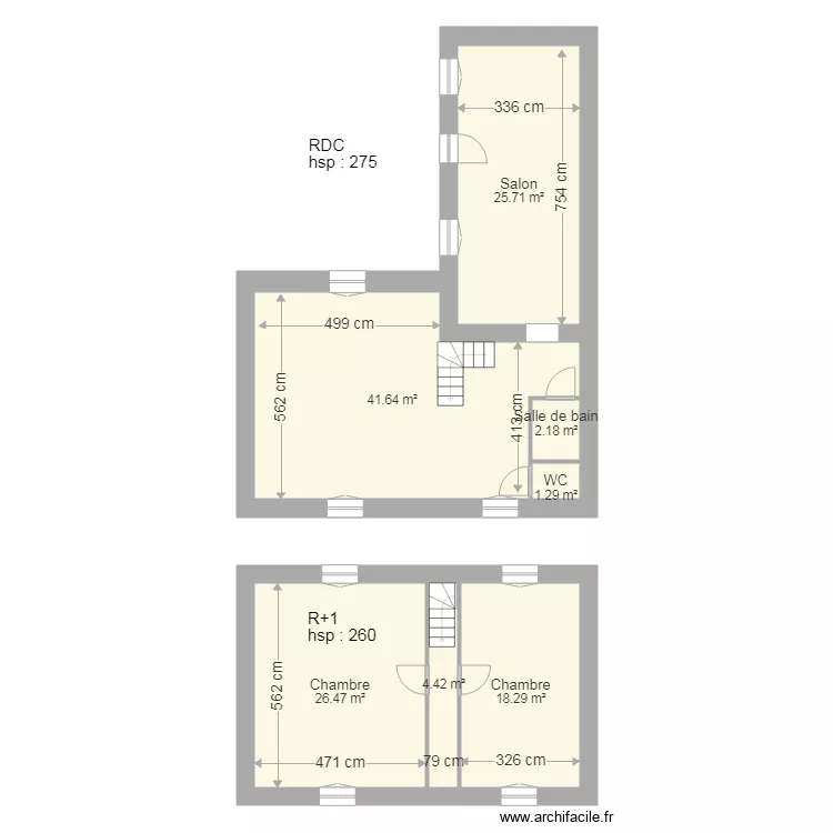 daudenet. Plan de 