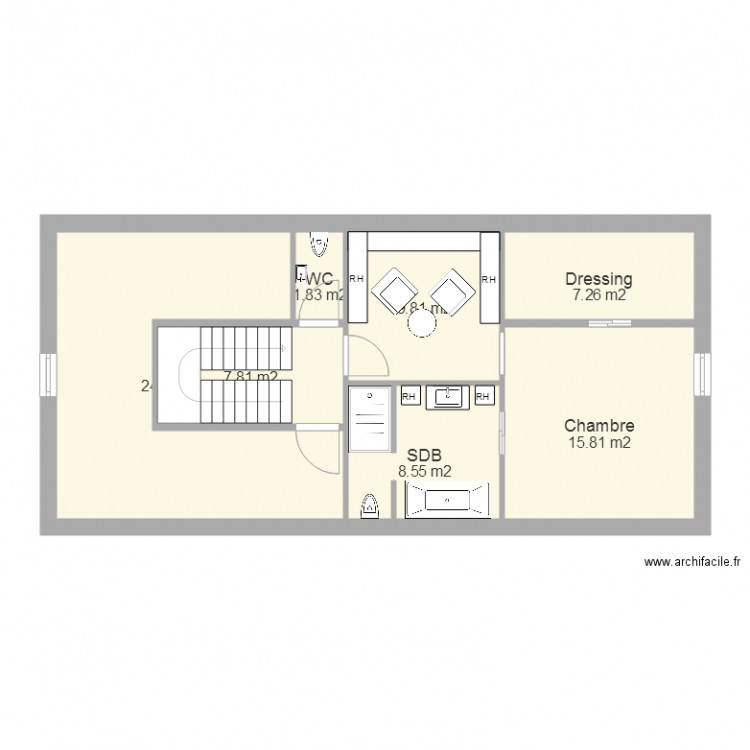 Maison grenier 26 10x14. Plan de 0 pièce et 0 m2