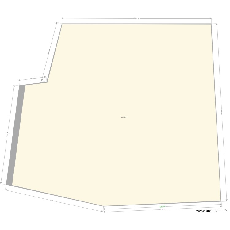 Plan de masse. Plan de 1 pièce et 407 m2