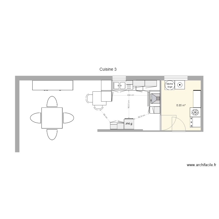 Le Goffic Aménagement Cuisine Archive 3. Plan de 0 pièce et 0 m2