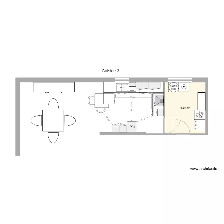 Le Goffic Am&eacute;nagement Cuisine Archive 3. Plan de 