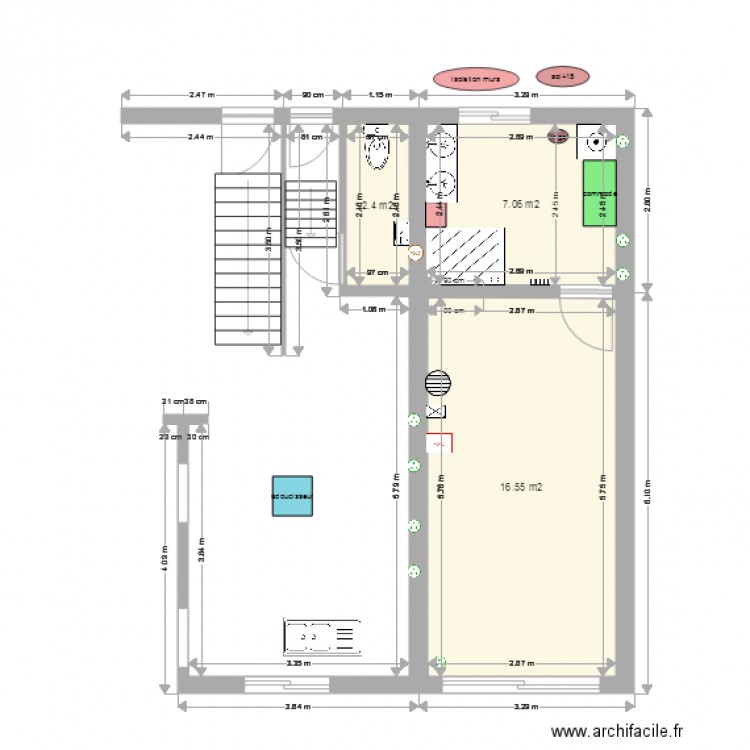 SDBGARAGE. Plan de 0 pièce et 0 m2