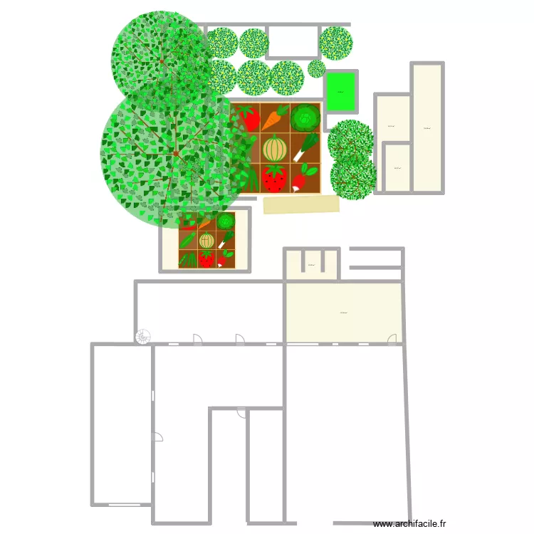 Jardin Loric 2023. Plan de 