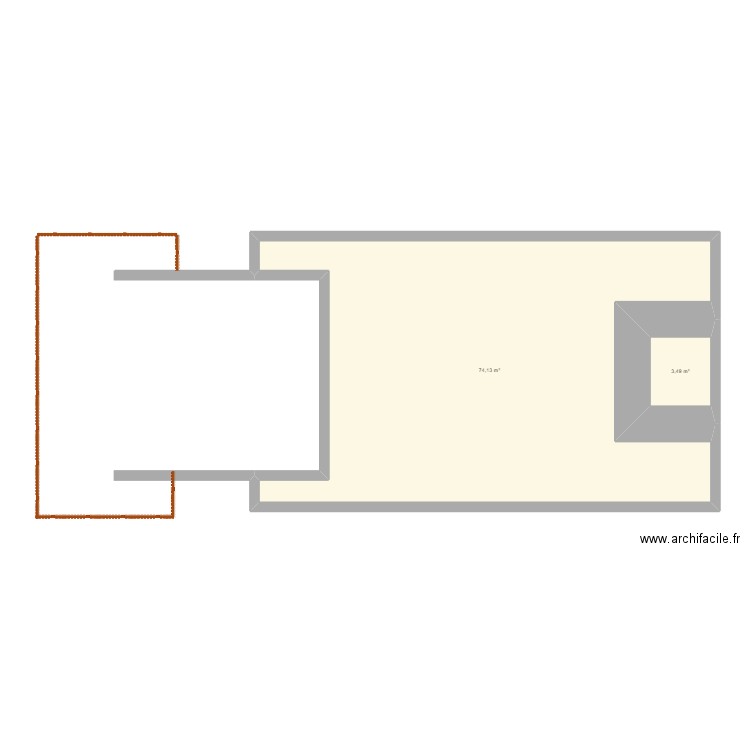 st bau. Plan de 0 pièce et 0 m2